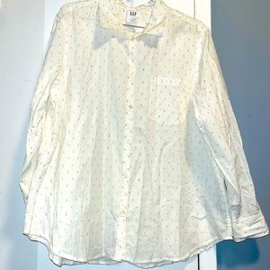 Cream button front size XXL